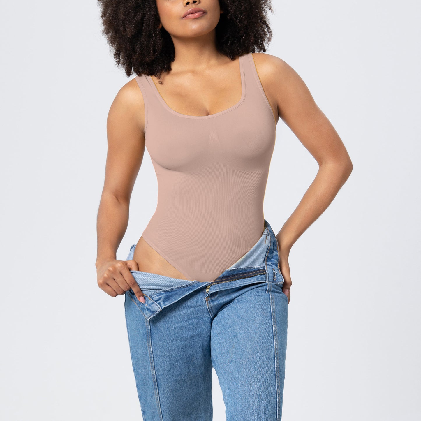 Bodysuit with Bra Open Crotch Butt Lifting and Body Shaping