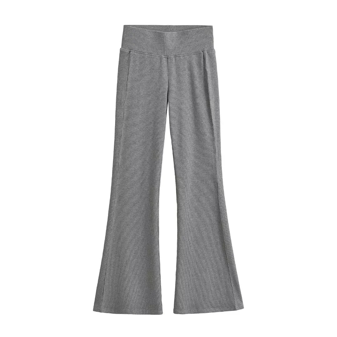 Knitted micro pull floor pants