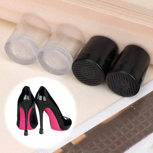 High Heel Protector Non Slip Cover Women Shoe Stopper - Transparent - M-1.5cm / Clear_0