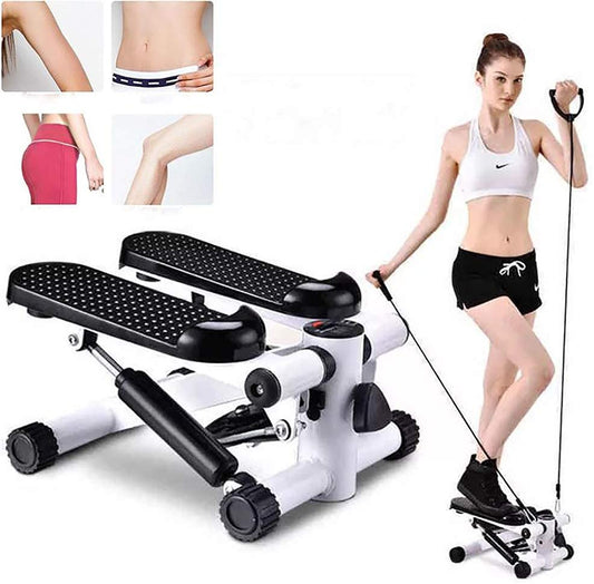 Stepper Exercise Machine with Resistance Bands and LCD Monitor_0