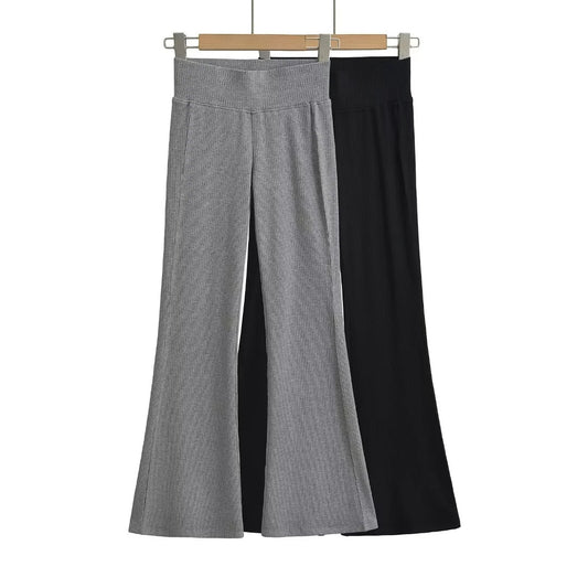 Knitted micro pull floor pants
