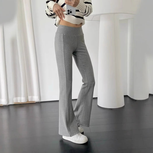 Knitted micro pull floor pants